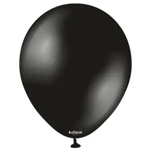 SET 50 Baloane Latex 28cm Onyx Black Metalic 7011